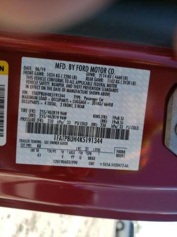 2019 FORD MUSTANG 1FATP8UH4K5191344