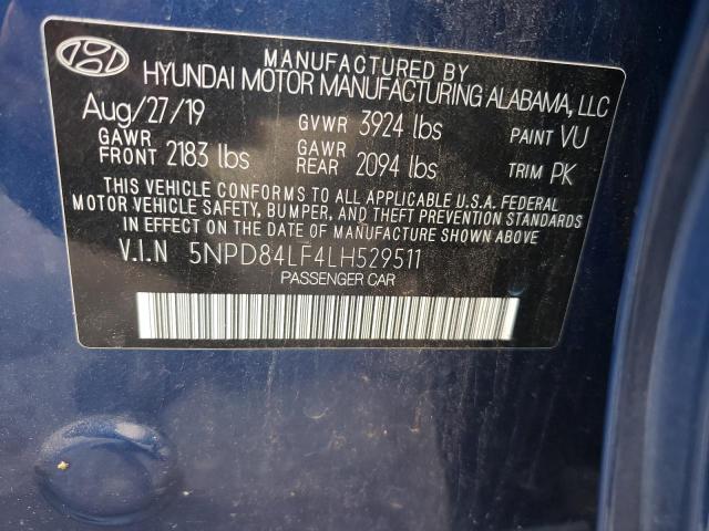 2020 HYUNDAI ELANTRA SE 5NPD84LF4LH529511