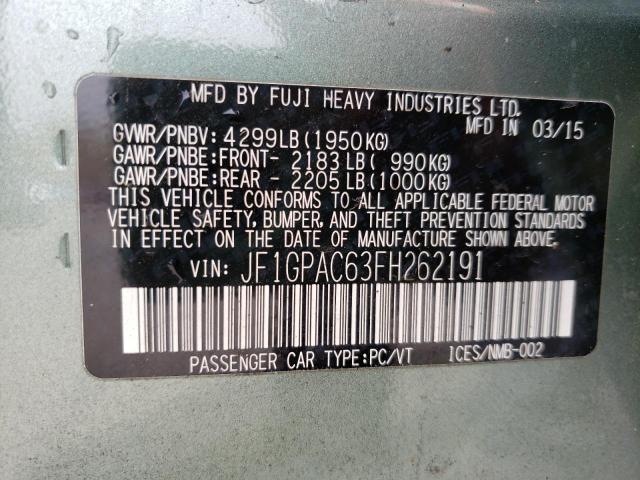JF1GPAC63FH262191 Subaru Impreza Premium
