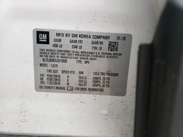 2020 CHEVROLET TRAX LS KL7CJKSB2LB319006