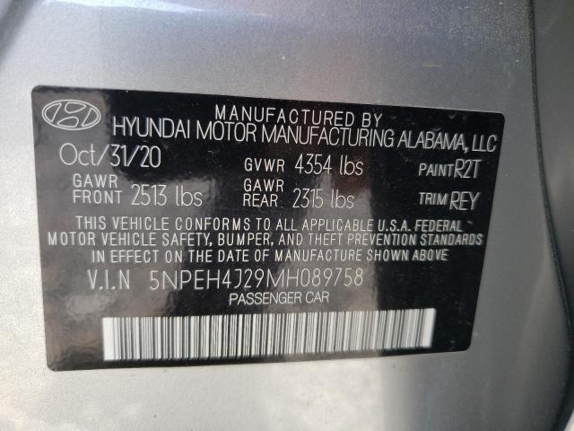 2021 HYUNDAI SONATA LIM 5NPEH4J29MH089758