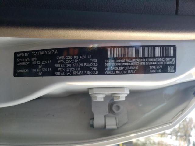 2019 JEEP RENEGADE L ZACNJBD15KPJ86193