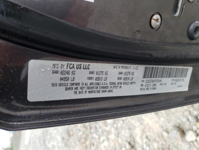 2015 DODGE CHALLENGER 2C3CDZAG4FH761494
