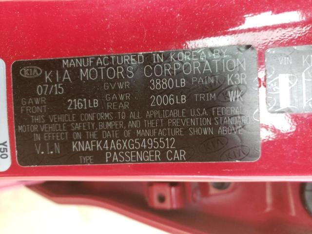 2016 KIA FORTE LX KNAFK4A6XG5495512