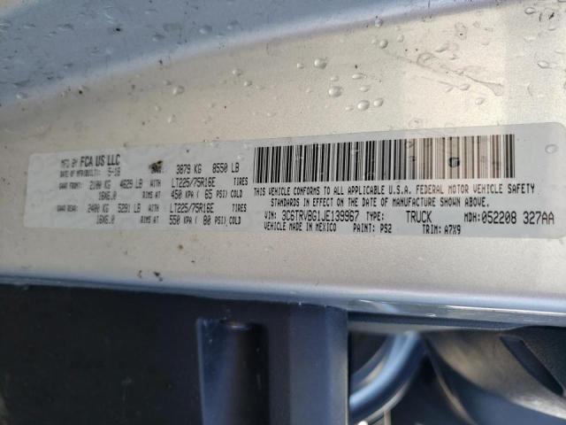 2018 RAM PROMASTER 3C6TRVBG1JE139967
