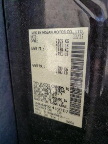 2016 NISSAN MAXIMA 3.5 1N4AA6AP0GC419707