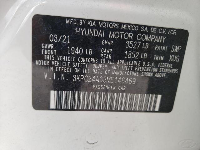 2021 HYUNDAI ACCENT SE 3KPC24A63ME146469