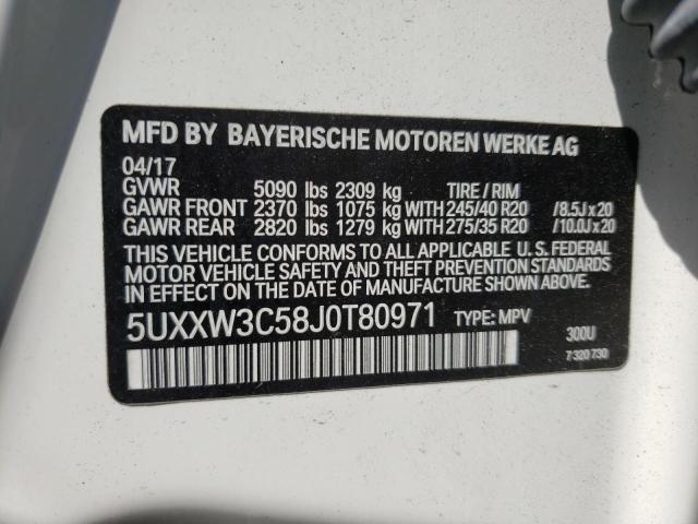 2018 BMW X4 XDRIVE2 5UXXW3C58J0T80971
