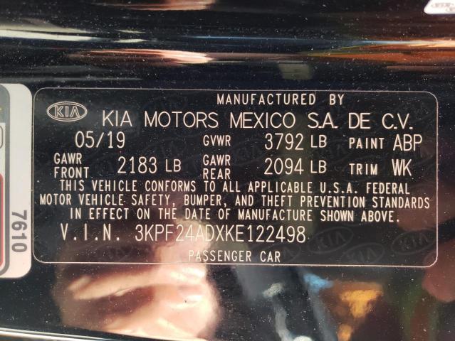 2019 KIA FORTE FE 3KPF24ADXKE122498