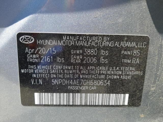 2016 HYUNDAI ELANTRA SE 5NPDH4AE7GH680634