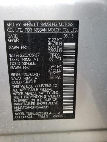 2015 NISSAN ROGUE S KNMAT2MV5FP544393