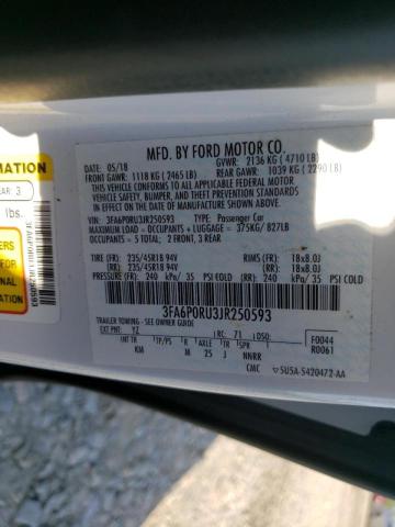 2018 FORD FUSION TIT 3FA6P0RU3JR250593