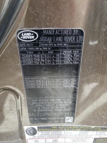 2022 LAND ROVER DEFENDER 9 SALE26RUXN2069923