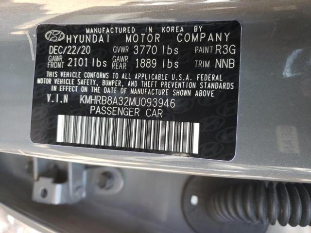 2021 HYUNDAI VENUE SE KMHRB8A32MU093946