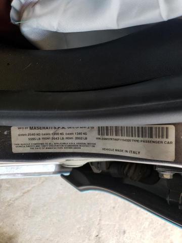2015 MASERATI GHIBLI S ZAM57RTA6F1154320