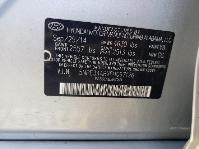 2015 HYUNDAI SONATA SPO 5NPE34ABXFH097126