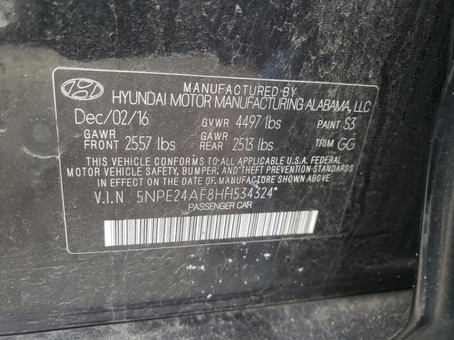 2017 HYUNDAI SONATA SE 5NPE24AF8HH534324