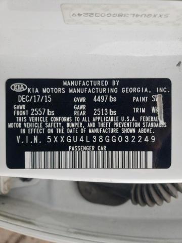 2016 KIA OPTIMA EX 5XXGU4L38GG032249