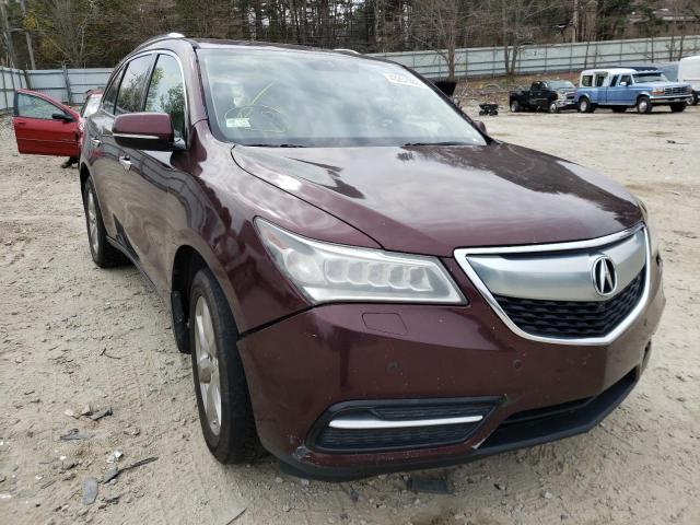 Salvage cars for sale from Copart Mendon, MA: 2014 Acura MDX Advance