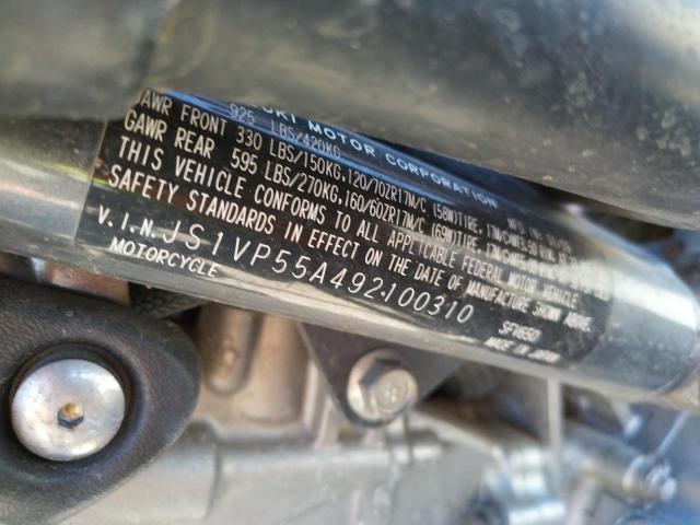2009 SUZUKI SFV650 JS1VP55A492100310