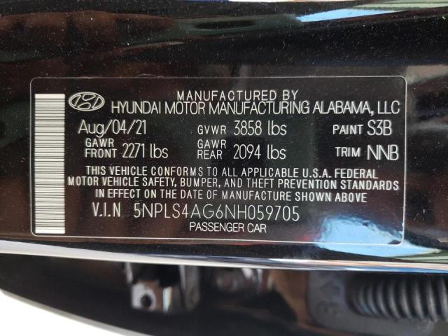 2022 HYUNDAI ELANTRA SE 5NPLS4AG6NH059705