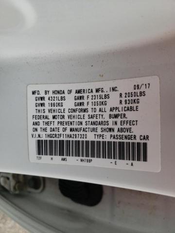 2017 HONDA ACCORD SPO 1HGCR2F11HA297320