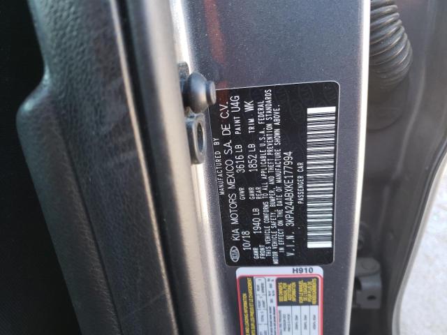 2019 KIA RIO S 3KPA24ABXKE177994