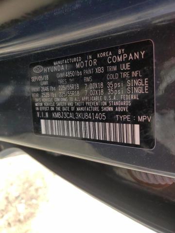 2019 HYUNDAI TUCSON LIM KM8J3CAL3KU841405