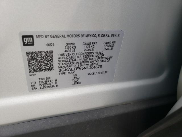 2022 GMC TERRAIN SL 3GKALTEV5NL104676