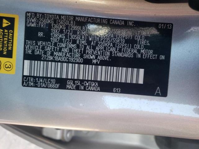 2T2BK1BA9DC192900 Lexus Rx 350 Bas 2013. Фото: 9