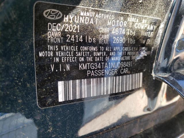 2022 GENESIS G70 BASE KMTG34TA1NU098491
