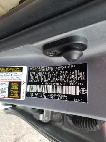 2017 TOYOTA CAMRY LE 4T1BF1FK4HU352245