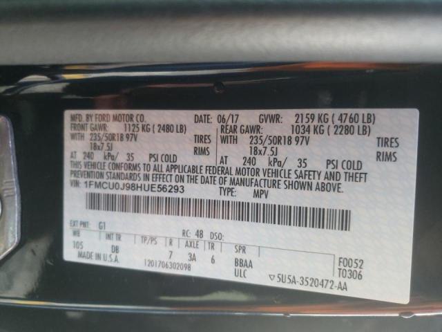 2017 FORD ESCAPE TIT 1FMCU0J98HUE56293