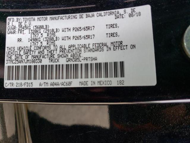 2018 TOYOTA TACOMA DOU 3TMCZ5AN7JM180330