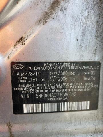 2015 HYUNDAI ELANTRA SE 5NPDH4AE1FH580642