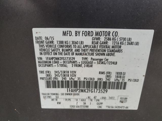 2015 FORD TAURUS POL - 1FAHP2MK2FG173529