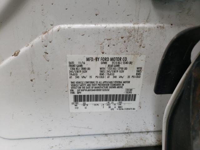2017 FORD EDGE TITAN 2FMPK4K94HBB12222
