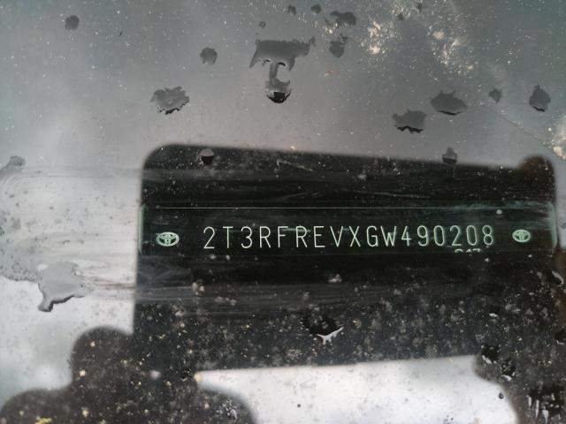 2016 TOYOTA RAV4 XLE 2T3RFREVXGW490208
