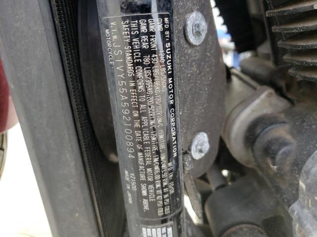 2009 SUZUKI VZ1500 JS1VY55A592100894