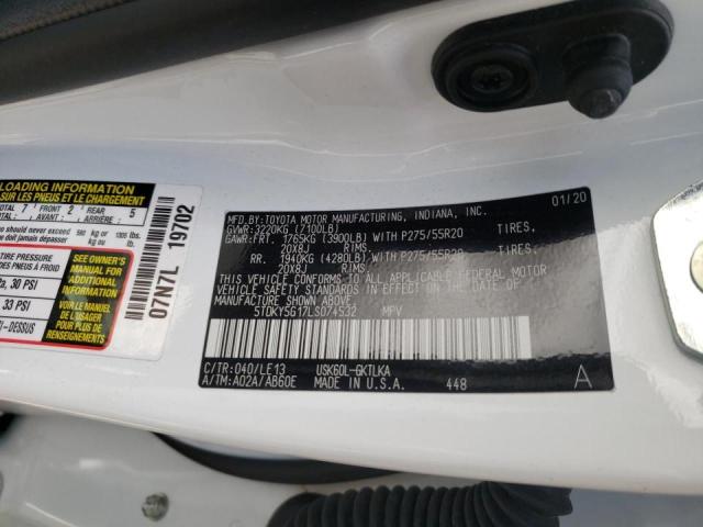 2020 TOYOTA SEQUOIA LI 5TDKY5G17LS074532