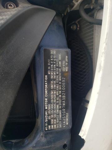 2011 SUZUKI GSX750 JS1GR7MA3B2100692