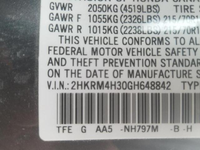 Фото: 2HKRM4H30GH648842 - 10