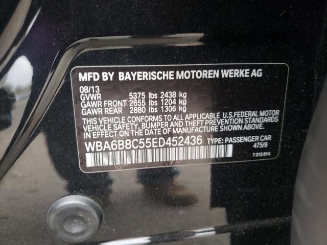 VIN WBA6B8C55ED452436 2014 BMW 6 Series, 640 Xi Gra... no.10