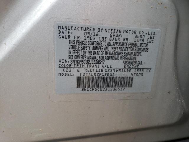 2018 NISSAN KICKS S 3N1CP5CU2JL538517