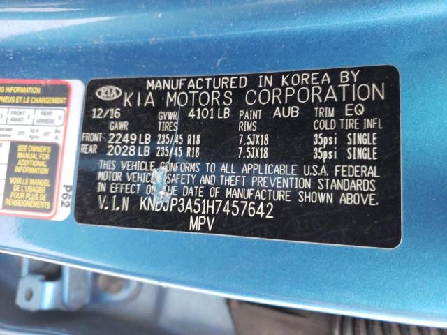 2017 KIA SOUL + KNDJP3A51H7457642