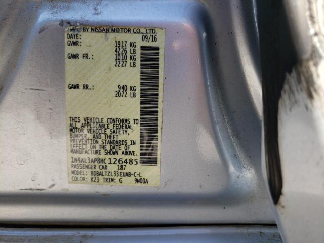2017 NISSAN ALTIMA 2.5 1N4AL3AP8HC126485