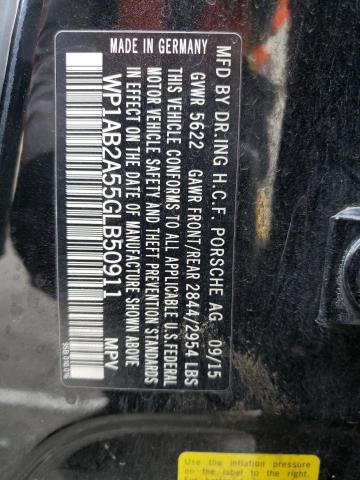 2016 PORSCHE MACAN S WP1AB2A55GLB50911