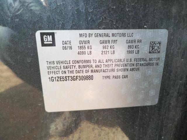 2016 CHEVROLET MALIBU LT 1G1ZE5ST3GF309880