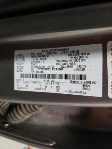2020 FORD F150 SUPER 1FTEW1E53LFC43267