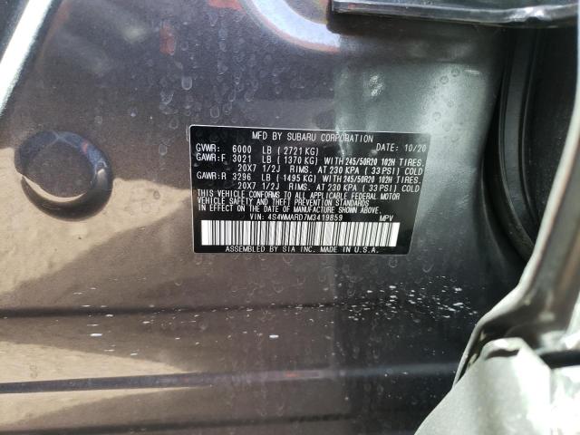 2021 SUBARU ASCENT TOU 4S4WMARD7M3419859